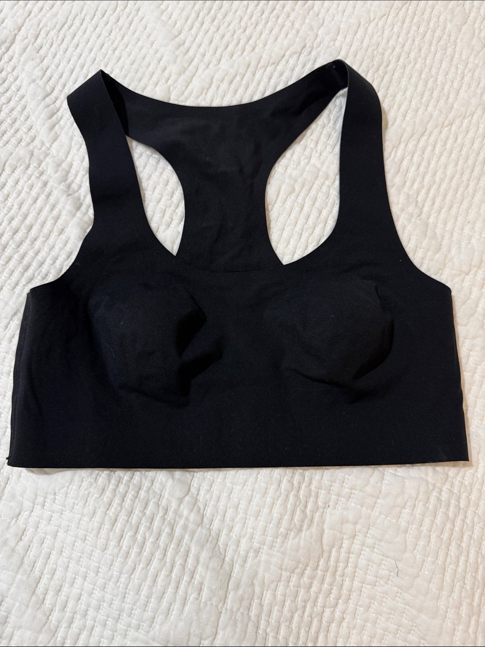 Auden Black Seamless Racerback Bralette